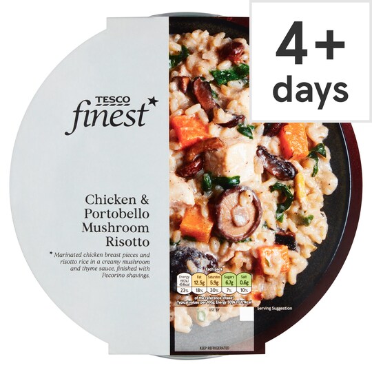 Tesco Finest Chicken & Mushroom Risotto 400G Tesco Groceries