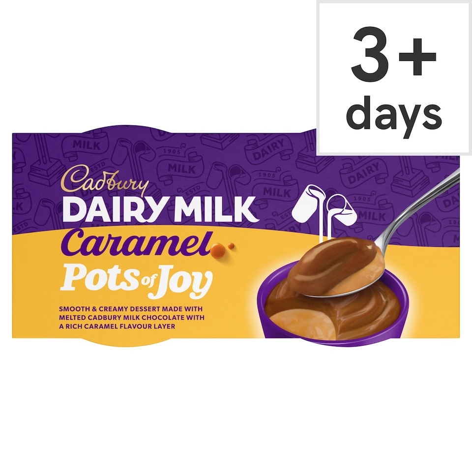 Cadbury Dairy Milk Caramel Pots of Joy Desserts 2x60g