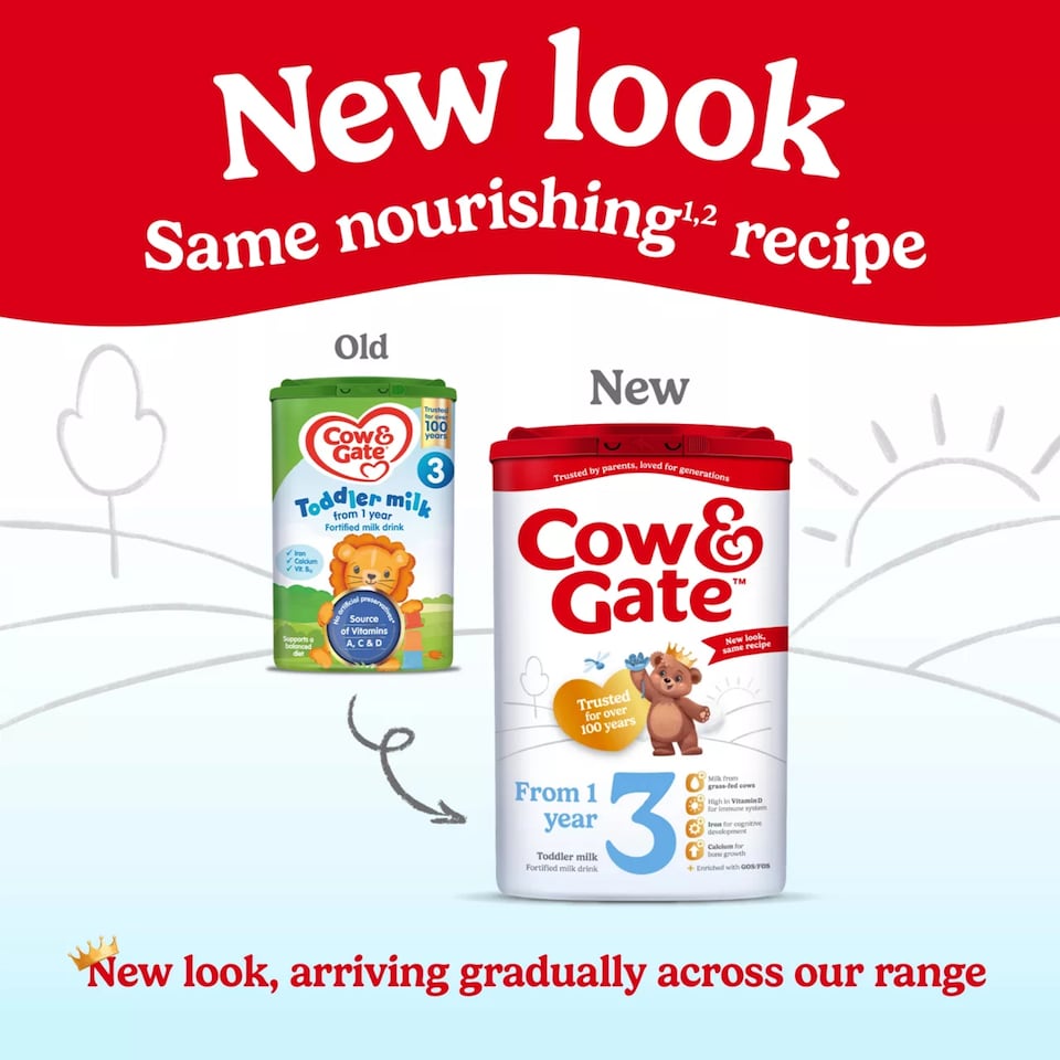 image 1 of Cow & Gate 3 Toddler Milk Formula 1+ Years 800g