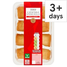 Tesco 4 Vegetable Spring Rolls 144g