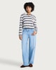 image 2 of OH ME OH MY Pure Cotton Striped Long Sleeved Rugby Top in Chocolate