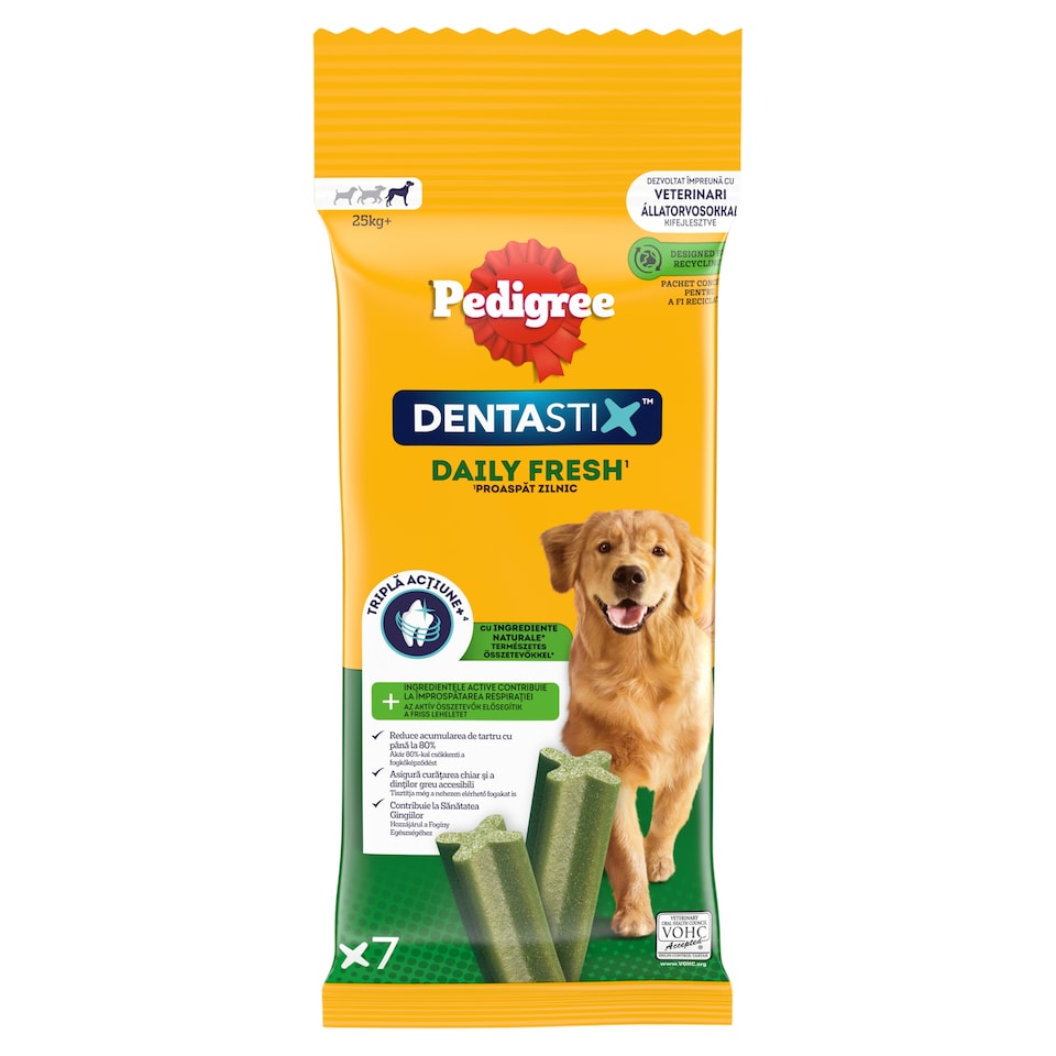 Pedigree DentaStix Doplňkové krmivo pro psy 25 kg+ 7 ks 270g