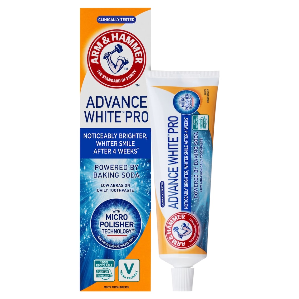 image 1 of Arm & Hammer Advanced White Pro Toothpaste 75Ml