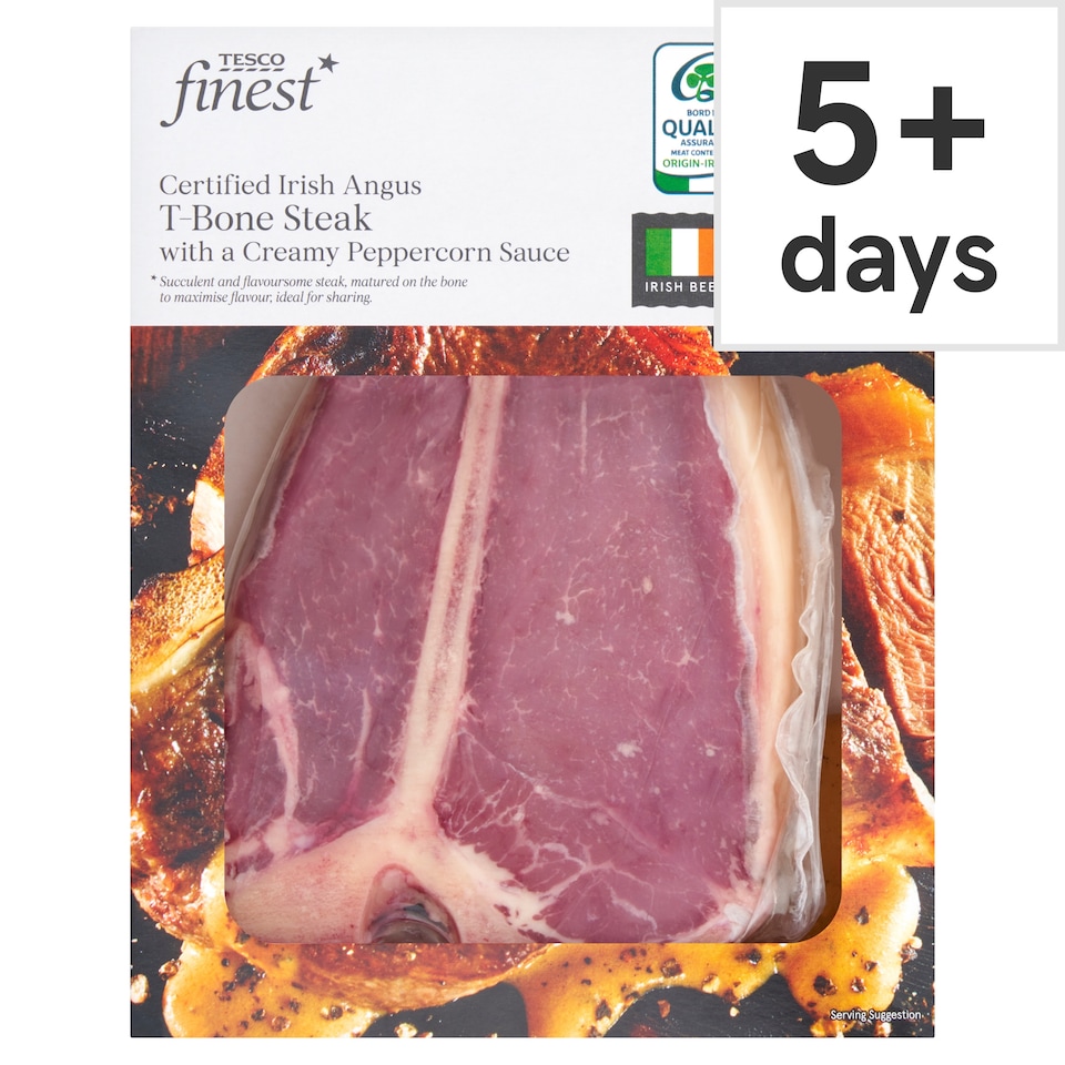 Tesco Finest CIA sharing T-Bone Steak with a Peppercorn Sauce 570g