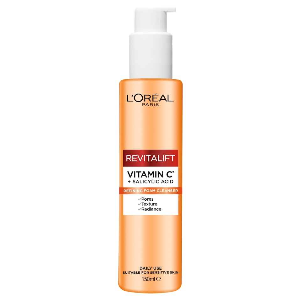 image 1 of L'Oreal Paris Revitalift Clincal Vitamin C Refining Foam Cleanser 150ml