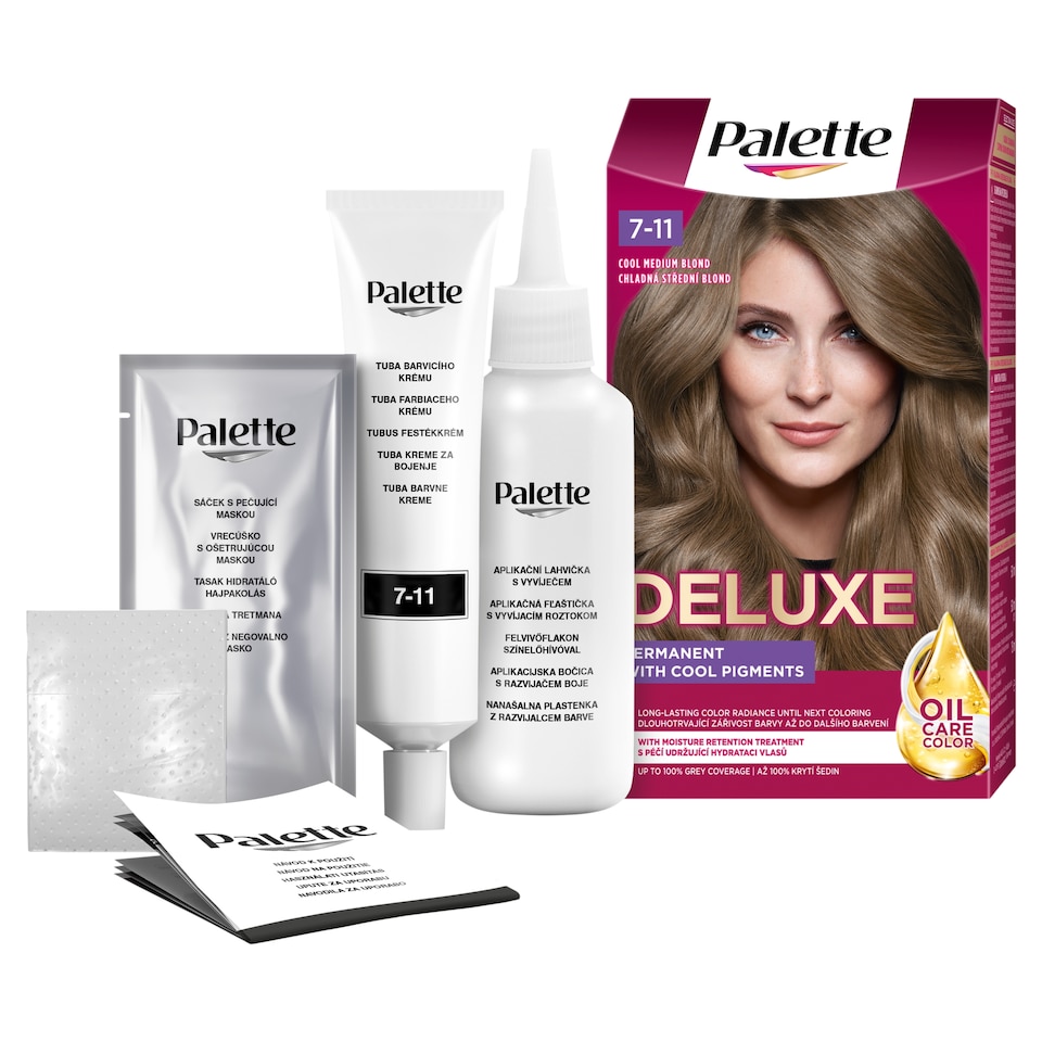 image 1 of Palette Deluxe Hair Color Cool Medium Blonde 7-11
