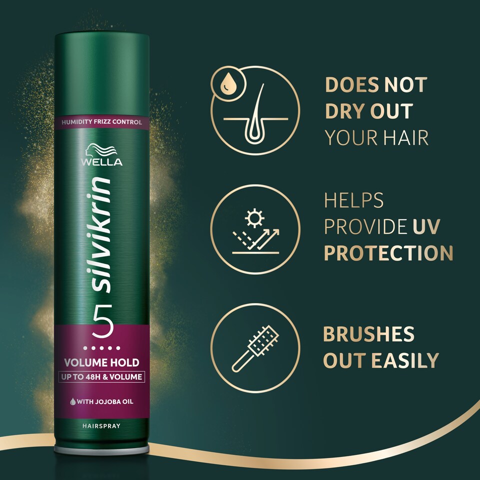 image 1 of Silvikrin Classic Voluminous Hold Hair Spray 400Ml