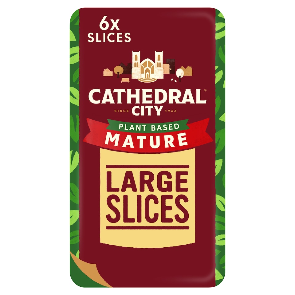 image 1 of Cathedral City Plant Based Mature Cheddar Cheese Flavour Vegan Slices 150g