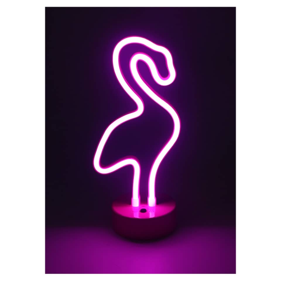 image 1 of TESCO FLAMINGO TABLE LIGHT