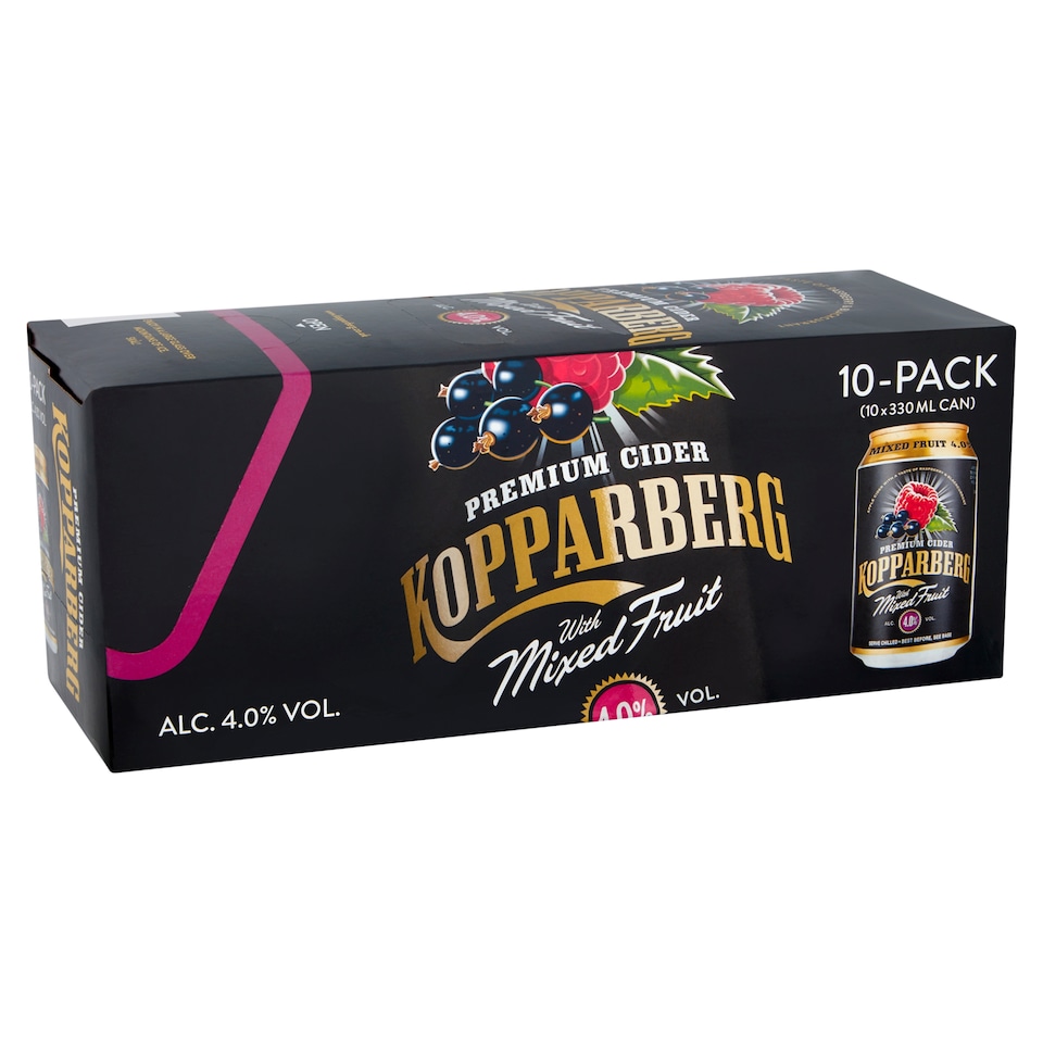 Kopparberg Mixed Fruit Cider 10 X 330Ml
