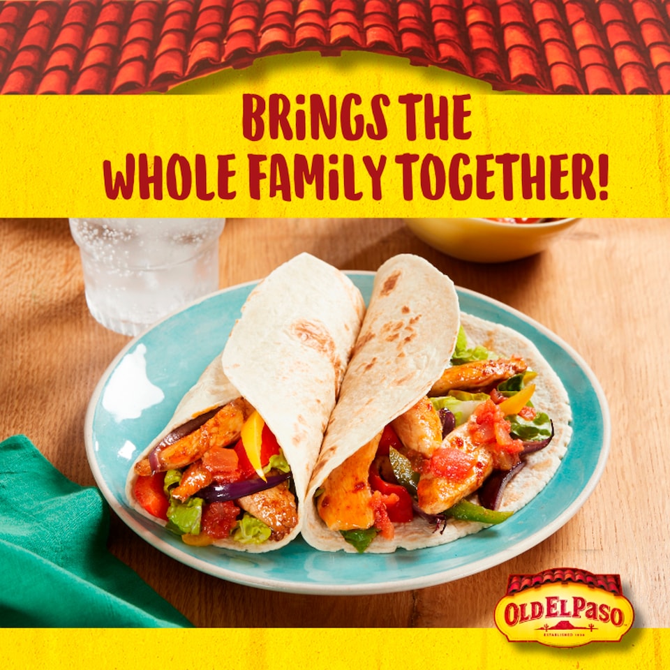 image 1 of Old El Paso Extra Mild Fajita Dinner Kit 476G