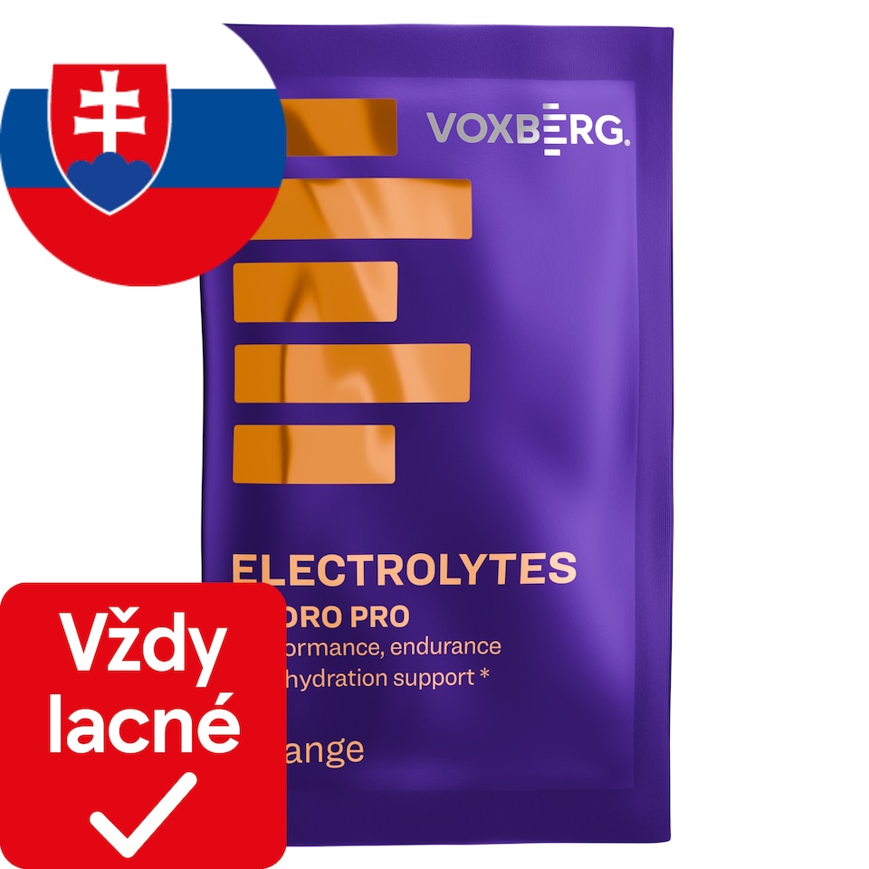 Voxberg Prášok na prípravu nápoja s obsahom elektrolytov s pomarančovou príchuťou 22 g
