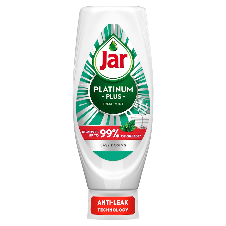 image 1 of Jar Platinum Plus Washing Up Liquid Fresh Mint 660ML