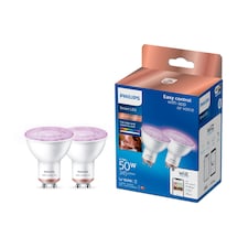 Philips Smart Led Full Colour Gu10 50W Twin Pack