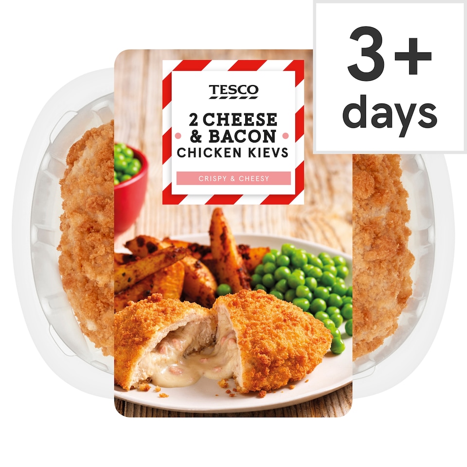 Tesco 2 Cheese & Bacon Chicken Kiev 260G
