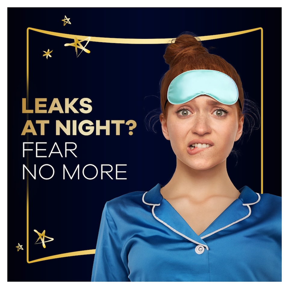 image 1 of Always Ultra Secure Night Extra Size 5 Sanitary Towels with Wings 8 Pack