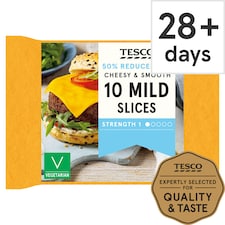Tesco 10 Reduced Fat Mild Slices 200G