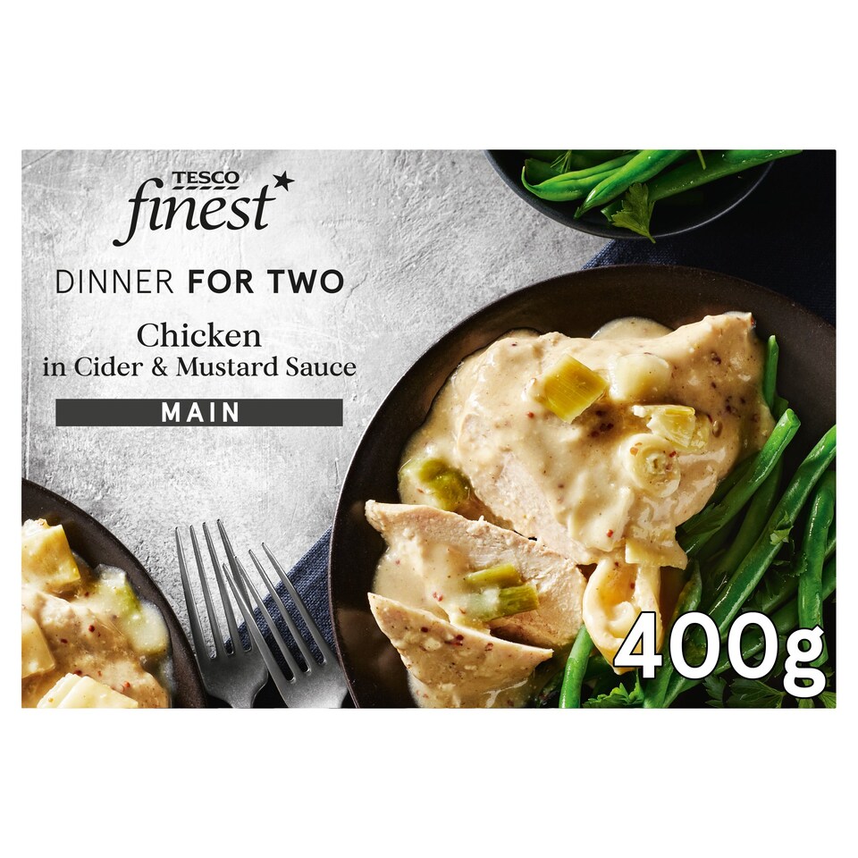 Tesco Finest Chicken in Cider & Mustard Sauce 400g Tesco Groceries