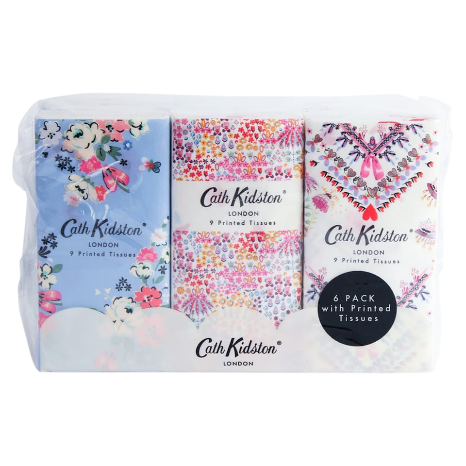 Cath Kidston Pocket Tissues 6 Pack 