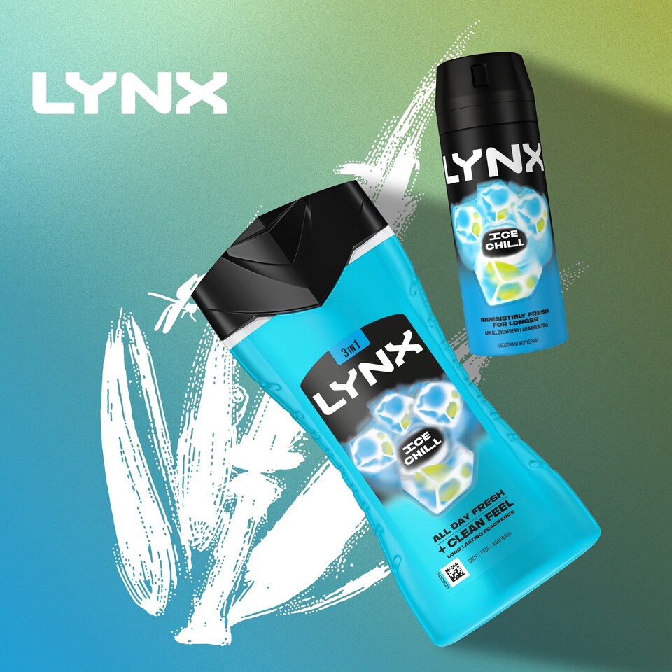 image 1 of Lynx Ice Chill 3 In 1 Wash 225Ml