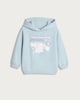 image 4 of Cinnamoroll Slogan Cotton Rich Hoodie in Blue