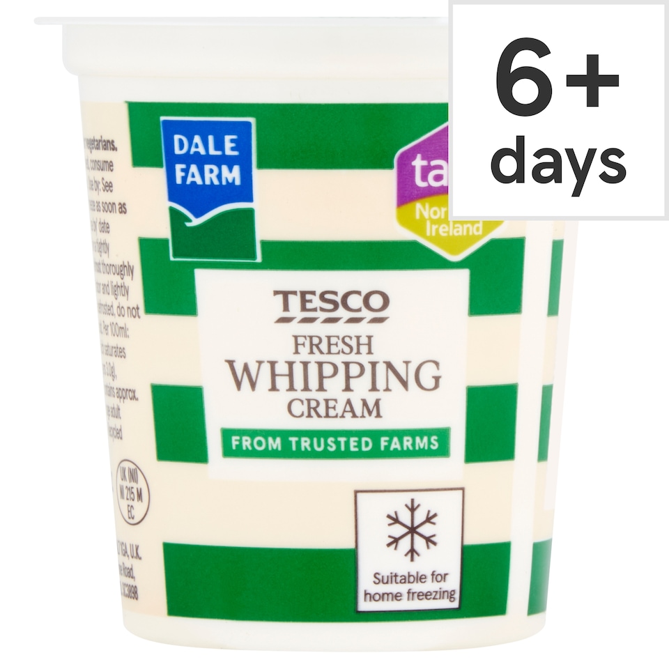 Tesco British Whipping Cream 125Ml