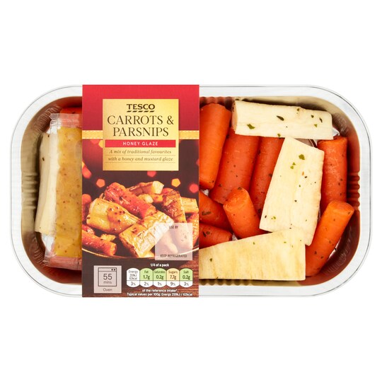 Tesco Carrot Parsnips And Glaze 400G Tesco Groceries