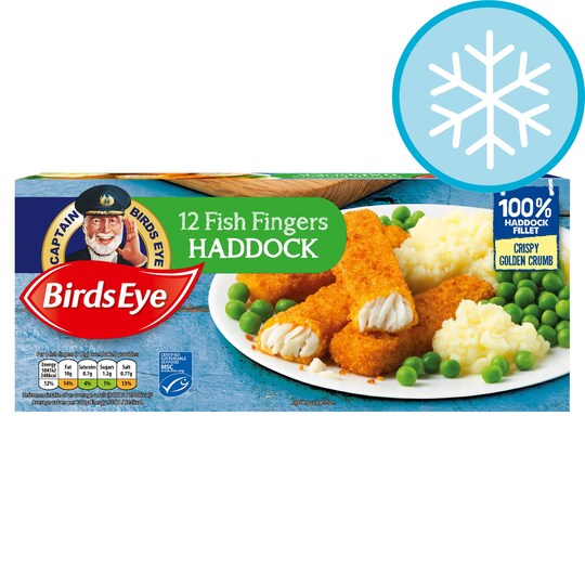 Birds Eye 12 Haddock Fish Fingers 336G Tesco Groceries