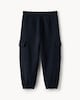 image 4 of F&F Boys Cotton Blend Cargo Joggers in Navy
