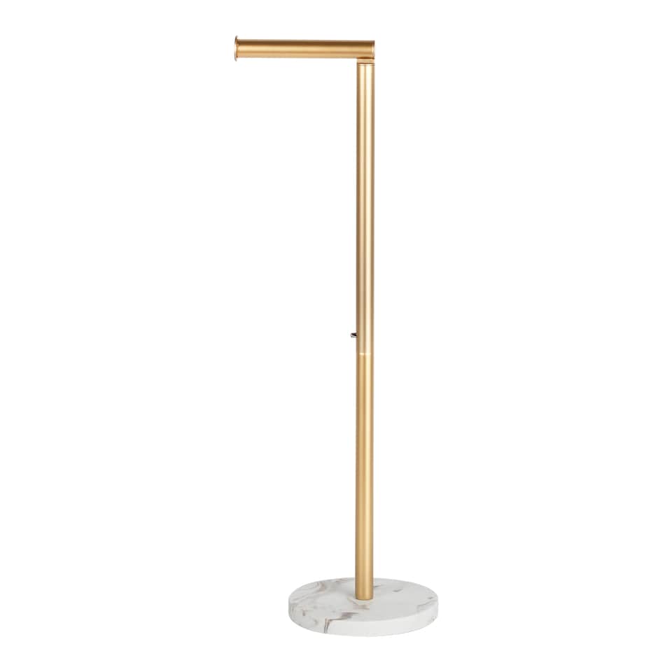 image 1 of F&F Home Brushed Gold Toilet Roll Holder