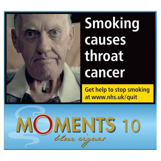 Moments Blue 10 Cigars Tesco Groceries