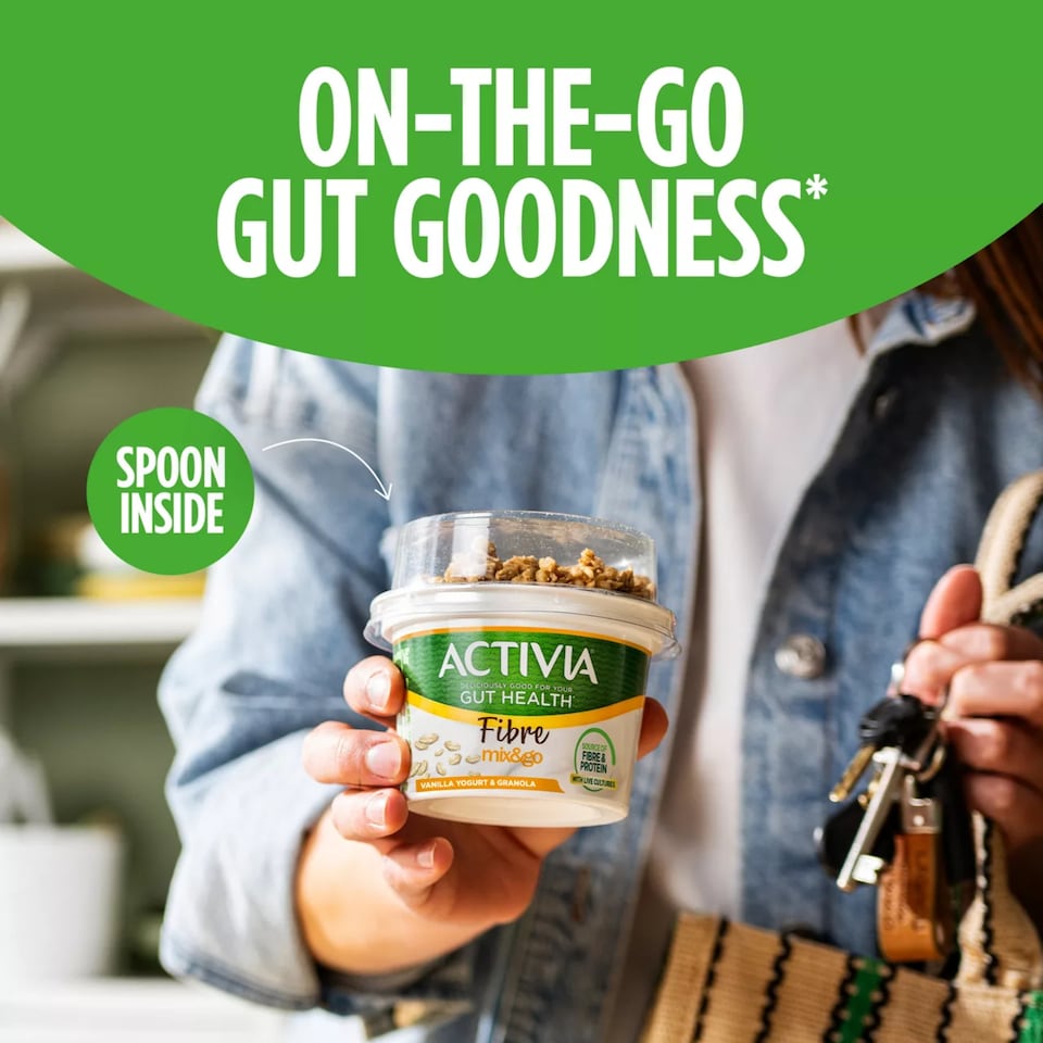 image 1 of Activia Breakfast Topper Vanilla Yoghurt And Spoon 165G