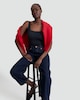 image 2 of F&F Contour Square Neck Bodysuit in Black