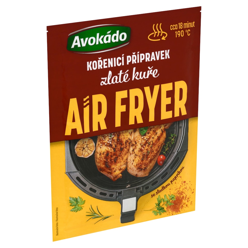 Obrázek 1 pro produkt Avokádo Air Fryer kořenicí přípravek zlaté kuře 30g