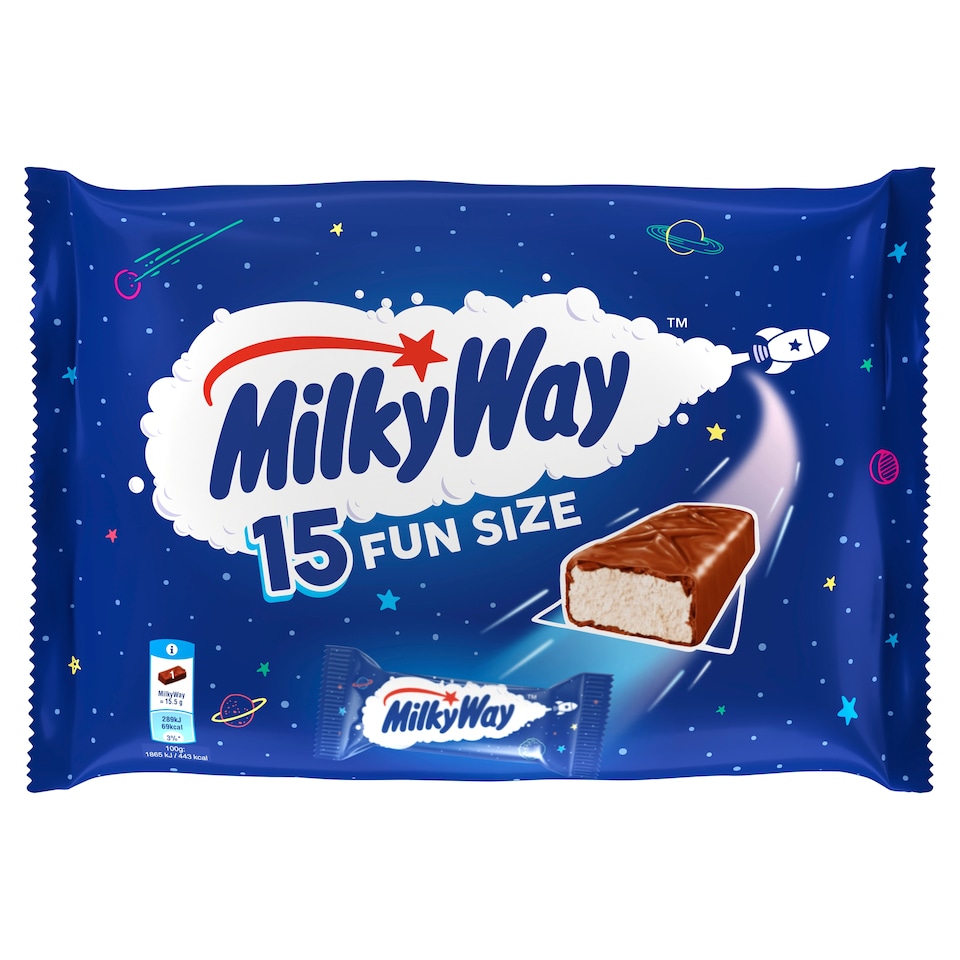 Milky Way Chocolate Fun Size Bars Multipack 15x15.5g