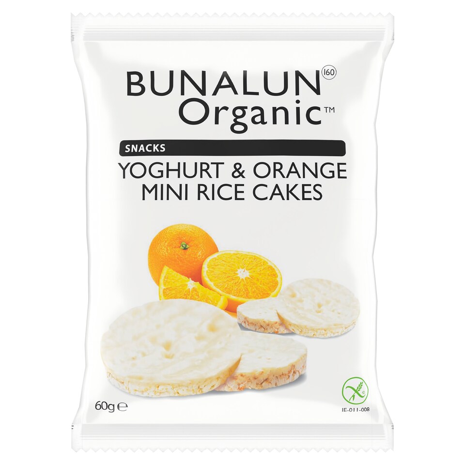 Organic Co Mini Yoghurt / Orange Rice Cakes 60G