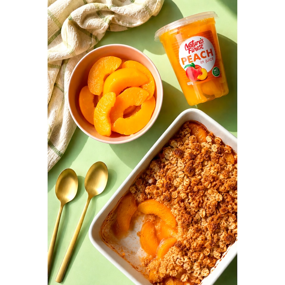 image 1 of Nature's Finest Peach In Juice 400G