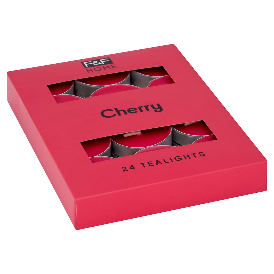obrázok 1 z F&F Home Cherry vonné čajové sviečky 24 x 8,3 g