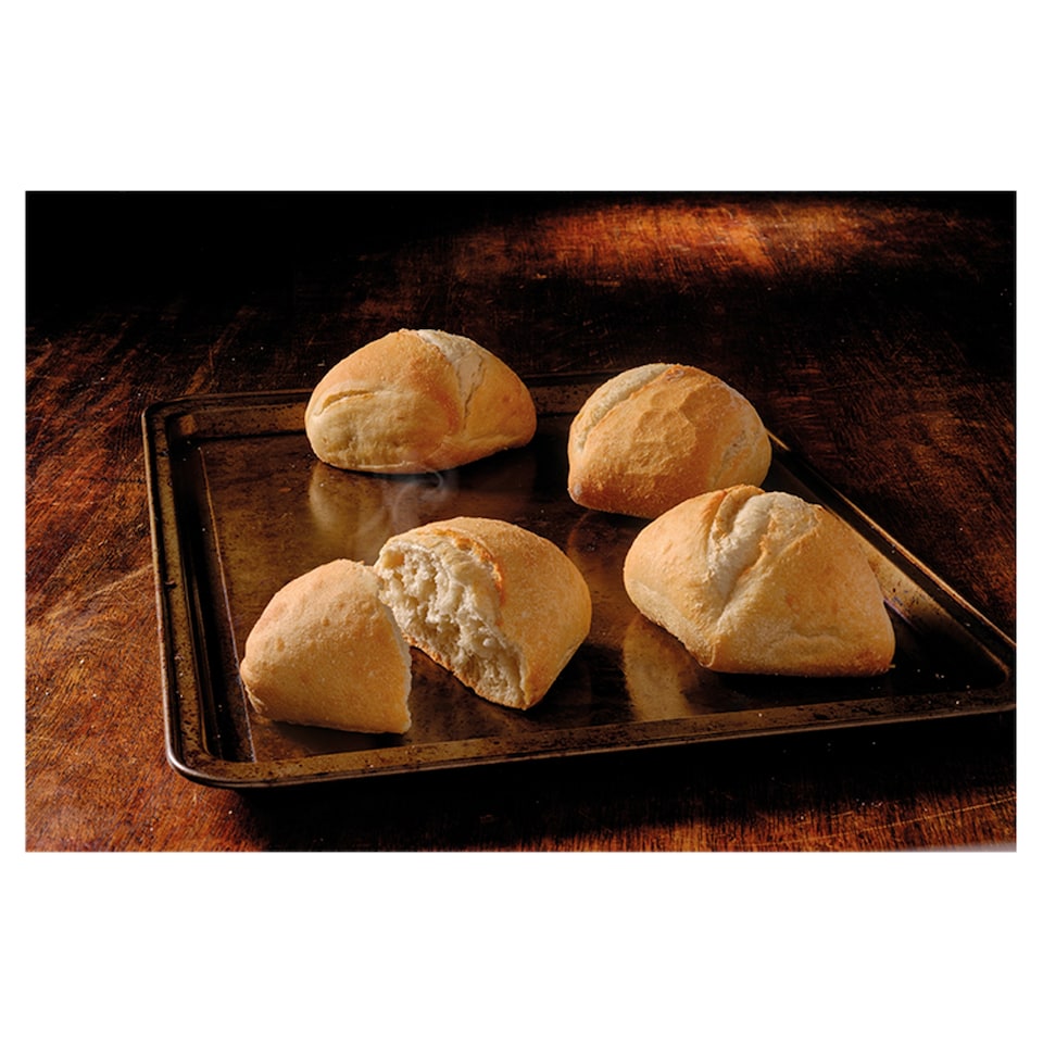 image 1 of Hovis Home Bake Rustic White Rolls 4 Pack