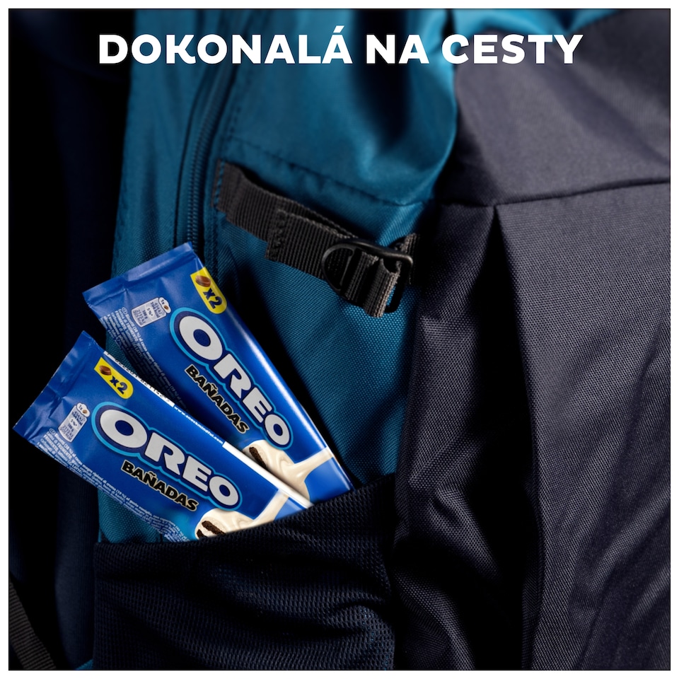 Obrázek 1 pro produkt OREO kakaové sušenky s náplní a s čokoládovou příchutí v bílé čokoládě 2 sušenky 41 g