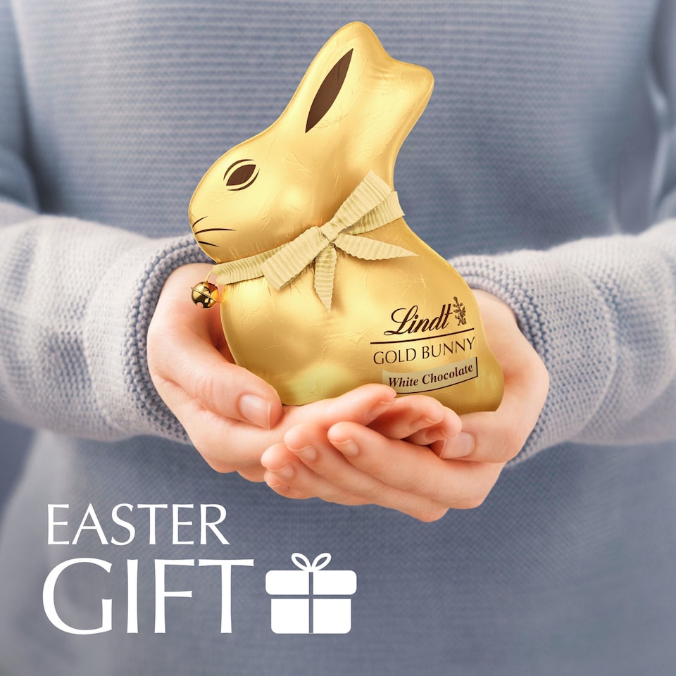 image 1 of Lindt Gold Bunny White Chocolate 100G
