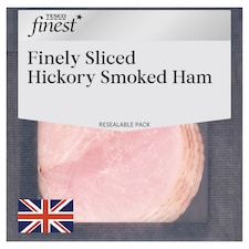 Tesco Finest Finely Sliced Hickory Smoked Ham 100G