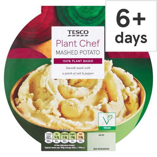 Tesco Plant Chef Mashed Potato 400G Tesco Groceries