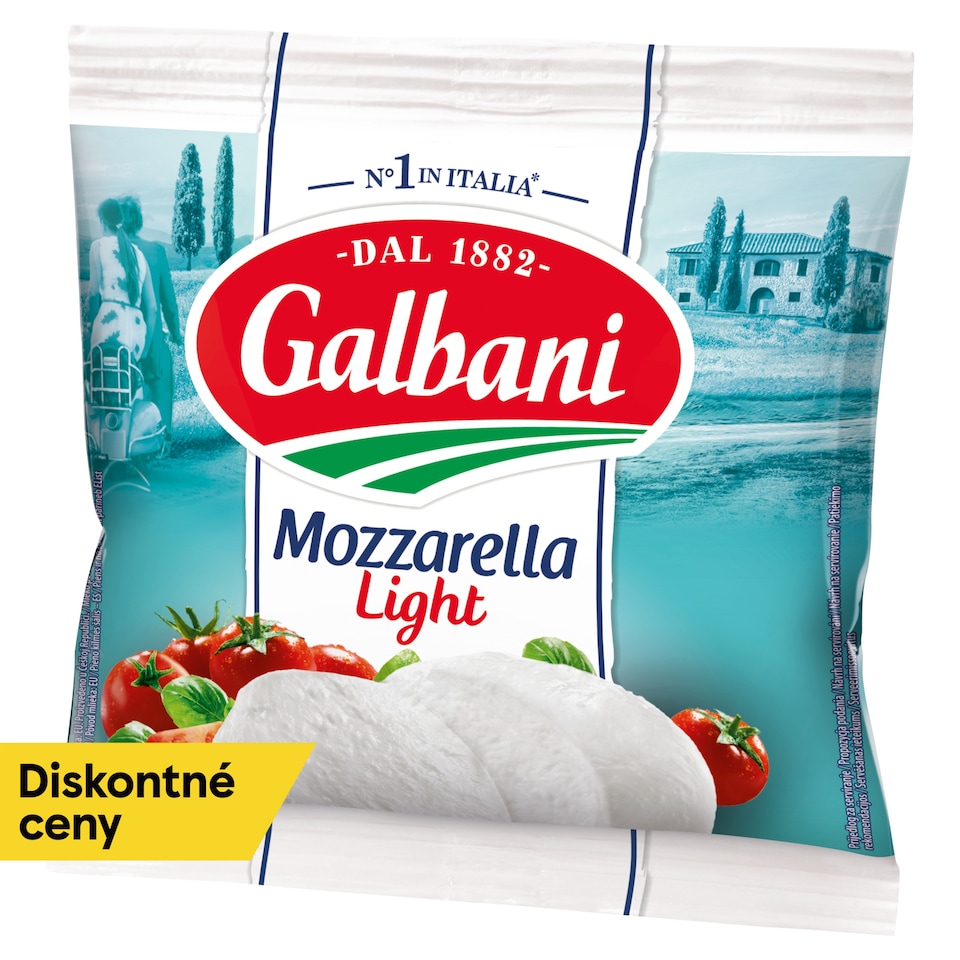 Galbani Mozzarella Light mäkký polotučný parený syr 125 g