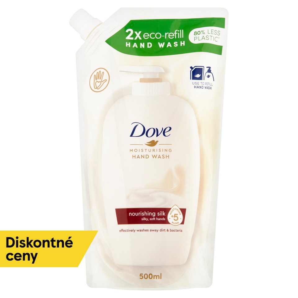 obrázok 1 z Dove Nourishing Silk Tekuté mydlo náhradná náplň 500 ml