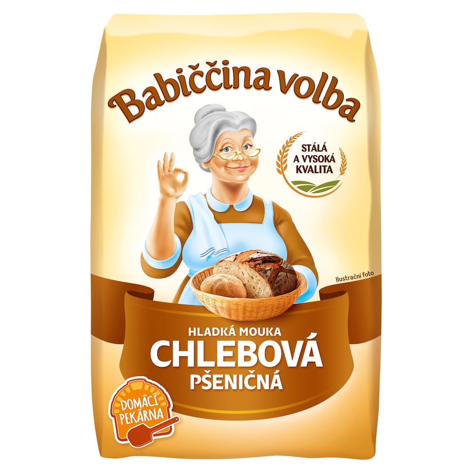 Babiččina Volba Pšeničná mouka hladká chlebová 1kg