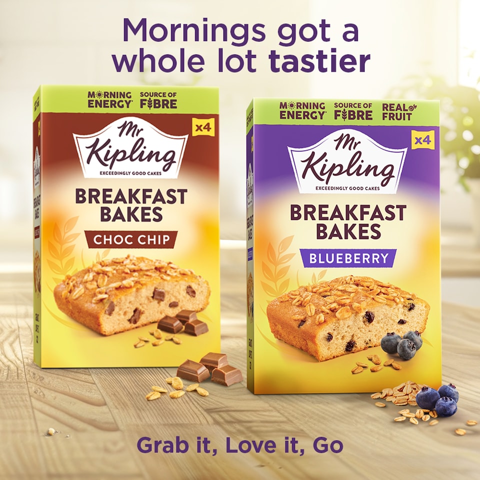 image 1 of Mr Kipling Blueberry Breakfast Bakes Snack Cakes 4 pack