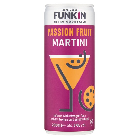 Funkin Nitro Passion Fruit Martini 200Ml Tesco Groceries