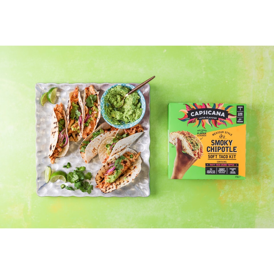 image 1 of Capsicana Mexican Smoky Chipotle Taco Meal Kit 273g