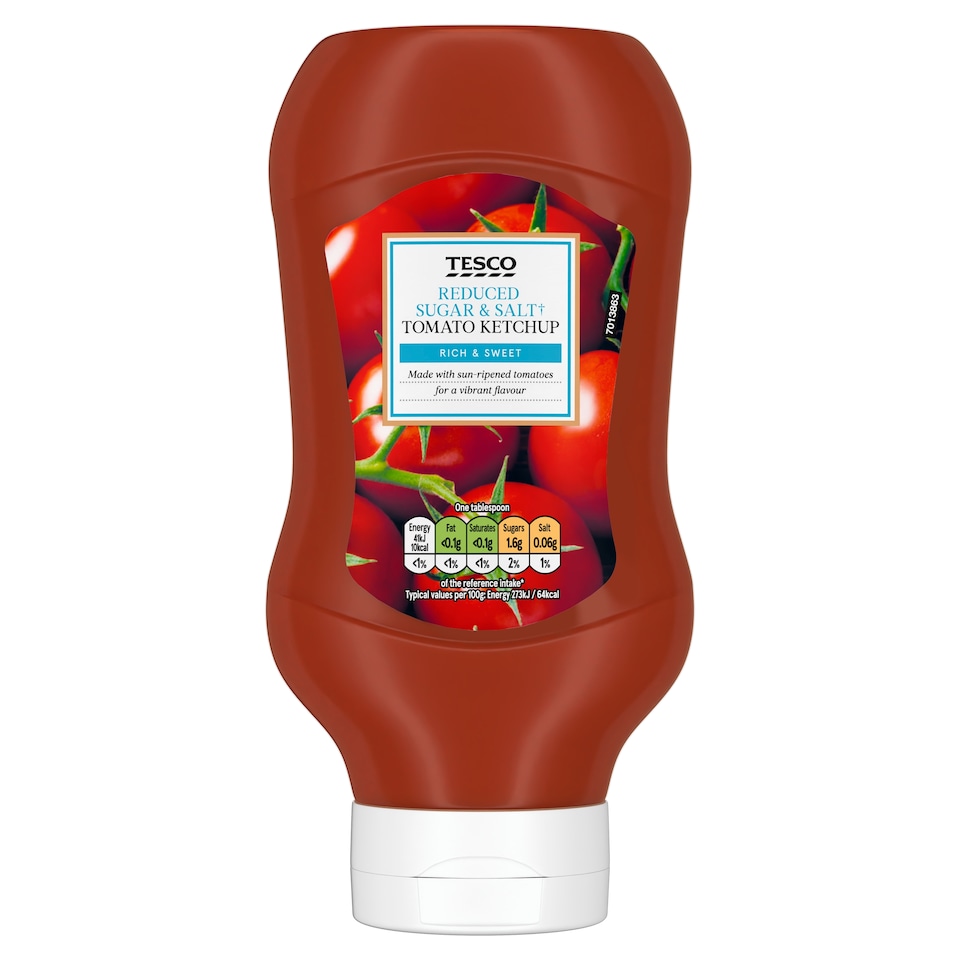 Tesco Reduced Sugar & Salt Ketchup 530G